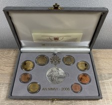 Vatikan Euro-Kursm&uuml;nzensatz 2006 Benedikt XVI Polierte Platte im Etui + Umkarton