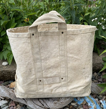 VTG Heavy Duty COAL TOTE Canvas Copper Rivets...