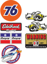 8x Mopar Road Runner XXL sticker 76 V8 sticker muscle car USA STP cult MG644