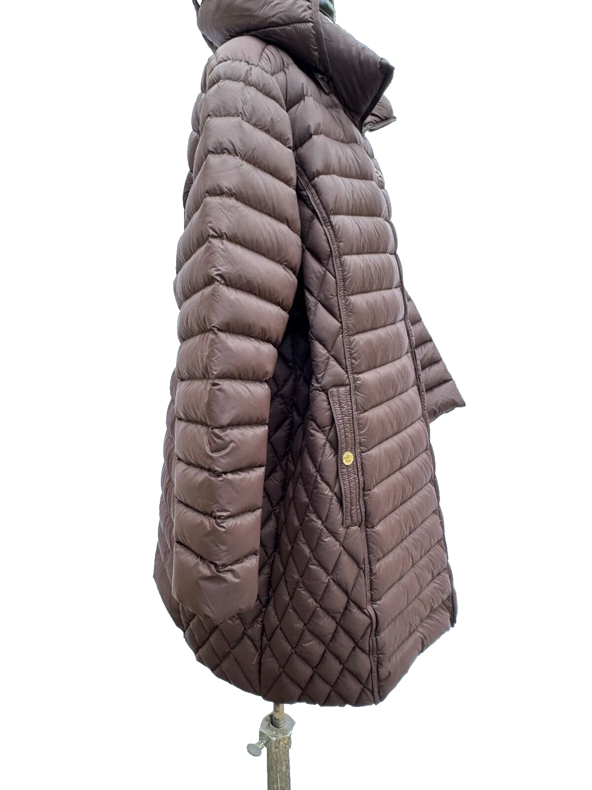 MICHAEL KORS Piumino Trapuntato Piumino Giacca Cappuccio Rimovibile Imballabile Più 3X Nuovo con etichette