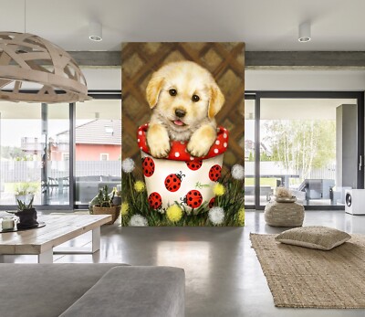 3D Welpe M3050 Tapete Wandbild Selbstklebend Kayomi Harai Romy