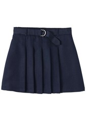 Wonder Nation Girls Navy Blue School Uniform Pleated Belted Scooter Skort Size 6
