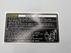 Fits Toyota FJ80 decal second seat