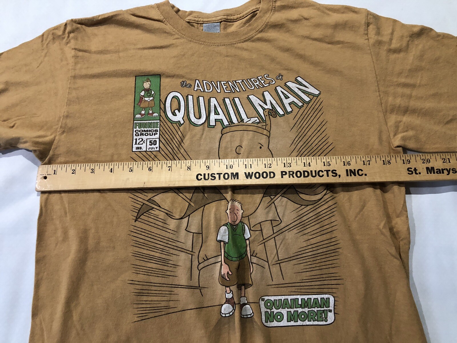Quailman Doug Quailman No More Nickelodeon Cartoon Network Tan Medium t-shirt | eBay