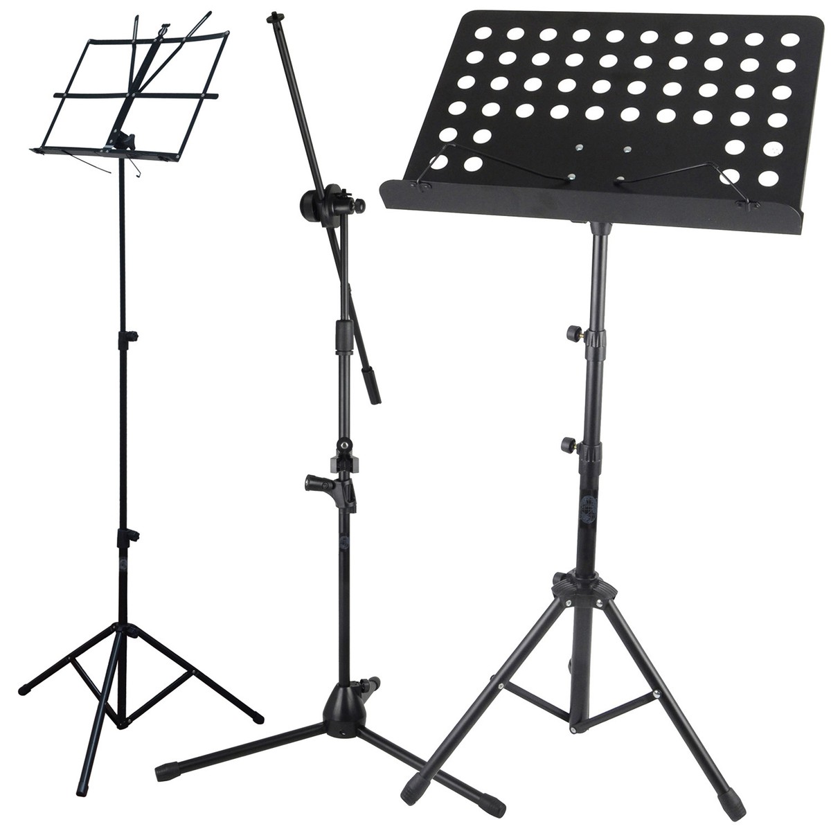 Height Adjustable Orchestral Music Book/MIC/Paper Holder Tripod