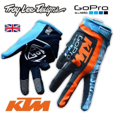 TLD Team KTM Go Pro Motocross Handschuhe Ihr Enduro ATV Abenteuer 100 % Füchse UK