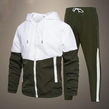 Fashion Mens Hooded Sweatshirts Sweatpants 2 Pieces Sets Sportswear Casual Hoodi