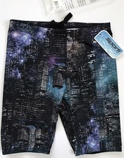 NWT Sporti Men's 30 Polyester City Lights Jammer Swimsuit Shorts Bottoms New