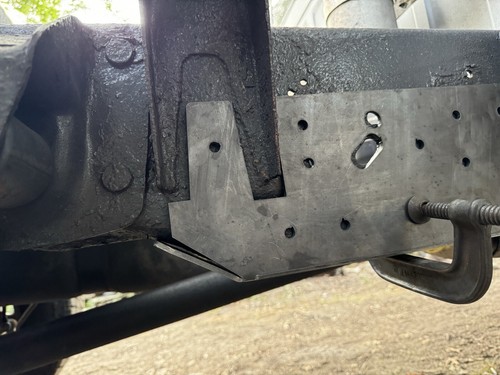 1996-2002 Dodge Ram EXT CAB LONG BED PASS Frame Rail Rust Repair Leaf Perch Rear - Bild 6 von 6