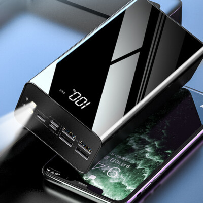 70000mAh 66W Power Bank Fast Charging LCD Display Portable External Battery