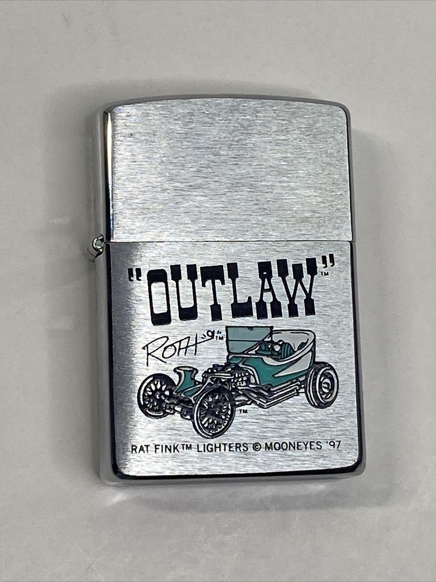 Rat Fink Zippo Ed Roth “outlaw” Lighter Made In The USA Has Rat Fink Zippo Ed Roth “outlaw” Lighter Made In The USA Has