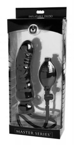 Semi Realistic Inflatable Dildo Renegade 7.5 In. Black - Picture 3 of 3