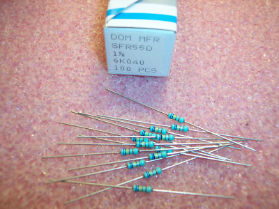 QTY(100) 6.04K Ohm 1/4W 1% PRECISION METAL FILM RESISTORS 5043ED6K040F1AAA5  