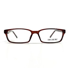 WP 4011 BR Eyeglasses Frames Shiny Brown Rectangular Square Full Rim 52-15-140 b