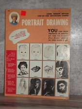 Vintage PORTRAIT DRAWING Step-by-Step Instruction Method by Conni Gordon B51