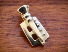 Bold & Unique Shield w/Torch of Triumph Pendant ~ Sterling Silver~ Sturdy