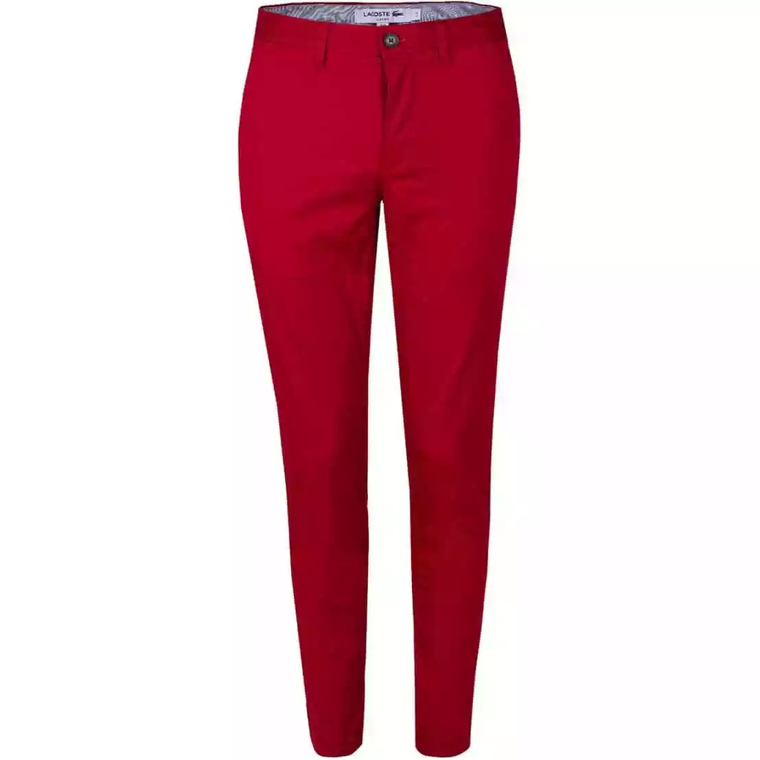 29 Chino Gabardine Pants | Lacoste x Fit Red Stretch Bordeaux 32 Slim eBay NWT Men\'s