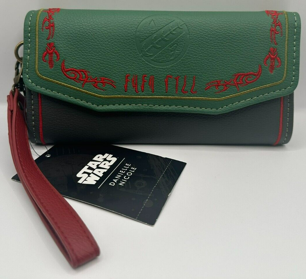 Disney Star Wars Boba Fett Wallet Wristlet Danielle Nicole - NEW