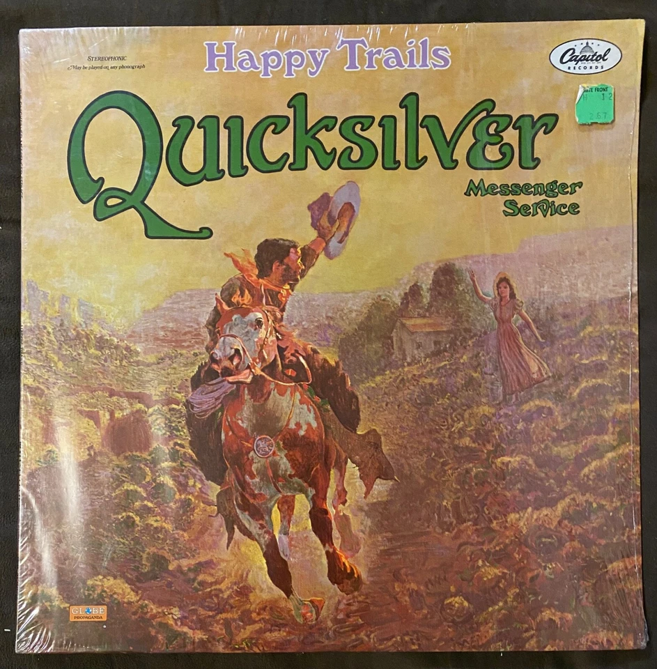 QUICKSILVER MESSENGER SERVICE Happy Trails - 1969 1st Press Capitol LP EX SHRINK - Image 2 of 4