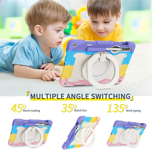 For Samsung Galaxy Tab S9 Plus Ultra Tablet Kids Shockproof Handle Silicon Cover - Picture 25 of 74