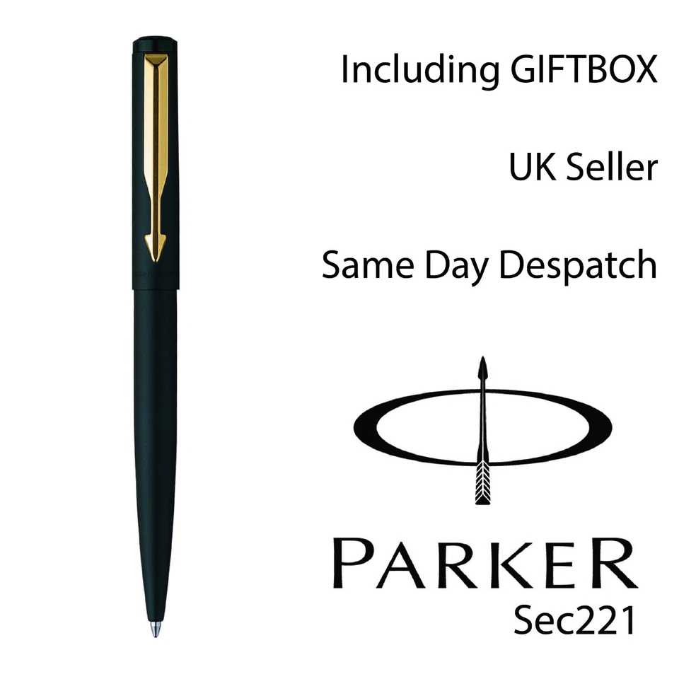 Personalised Engraved Parker Vector MATTE BLACK Ballpoint pen - CHRISTMAS GIFT
