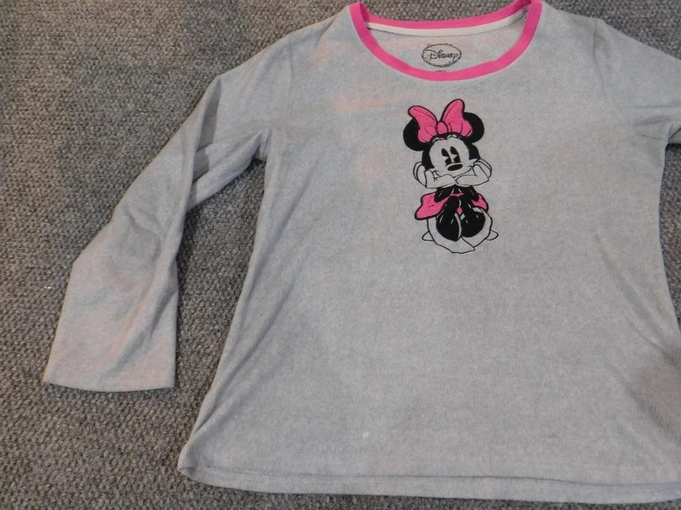 Suéter Minnie Mouse Mujer Extra Grande Gris Jersey Disney Cuello Redondo Foto 2 de 4