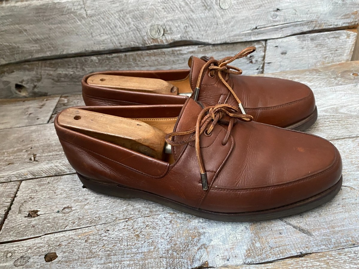 John lobb Anna moccasin brown boat shoes UK6EE US 7 | eBay
