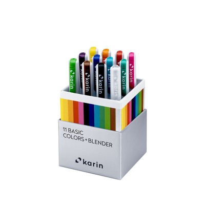 KARIN Realbrush PRO Basic Colors Set 11 Pinsel, 1 Blender exklusives Etui