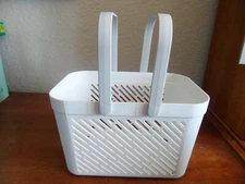 Bathroom storage caddy foldable handles with bottom & side holes DURABLE