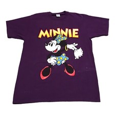 Vintage Minnie Mouse Walt Disney World Cartoon Logo 90s Shirt Adult Size Large