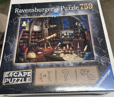 Ravensburger Escape Puzzle - 759 Piece Astronomical Observatory Jigsaw With Mystery Game