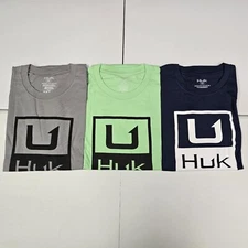 Huk Stacked Logo Tee NWT Fishing 2025
