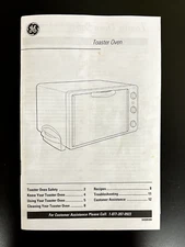 GE Countertop Toaster Oven model 106632 User Manual English/Spanish 12 Pages
