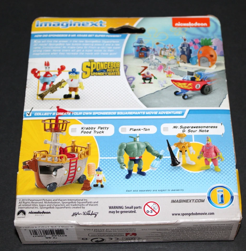 Fisher-Price Imaginext SpongeBob Invincibubble and Sir Pinch A Lot  New - Image 4 of 4