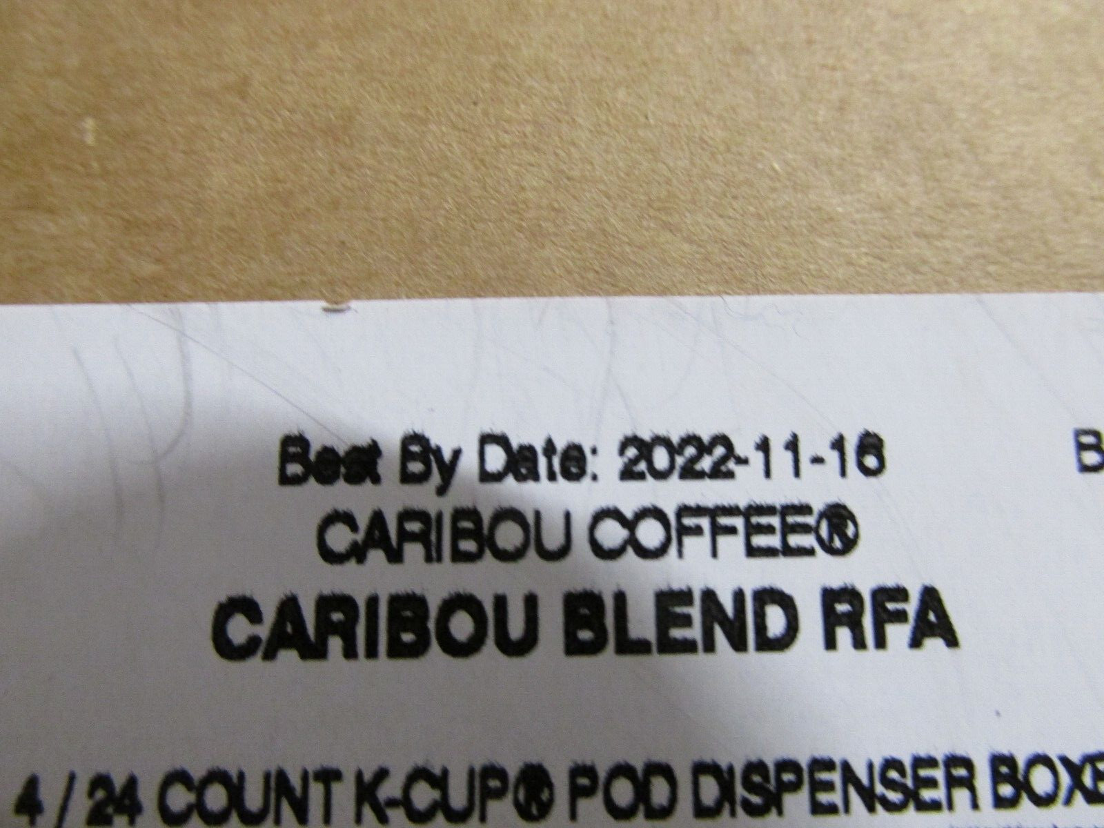 Caribou Coffee Medium Roast Caribou Blend - 96 Count K-Cups (BEST BY 11/16/2022)