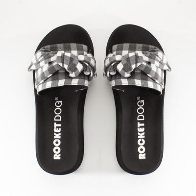 checkered sandals