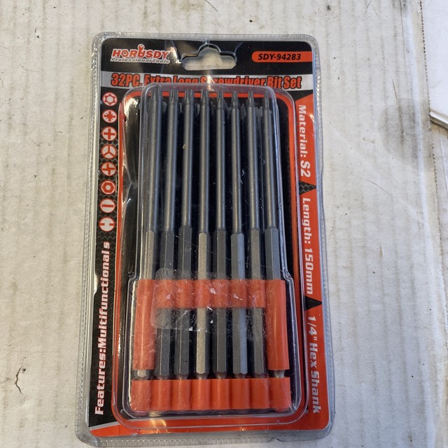 Horusdy Professional Tools SDY94283 32 Piece Extra Long Screwdriver
