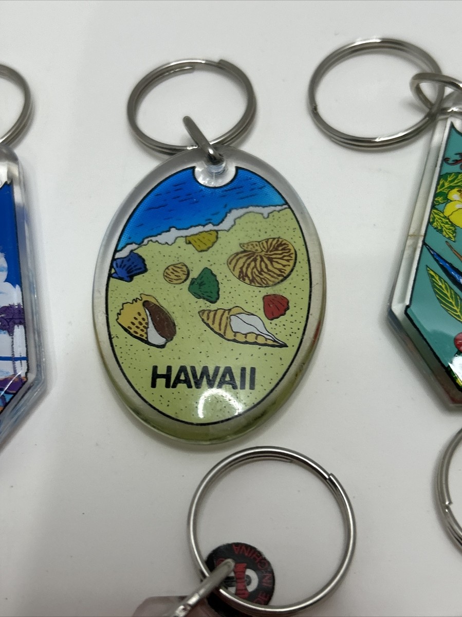 Aloha! Collection of 6 Hawaii Vacation Keychains Metal