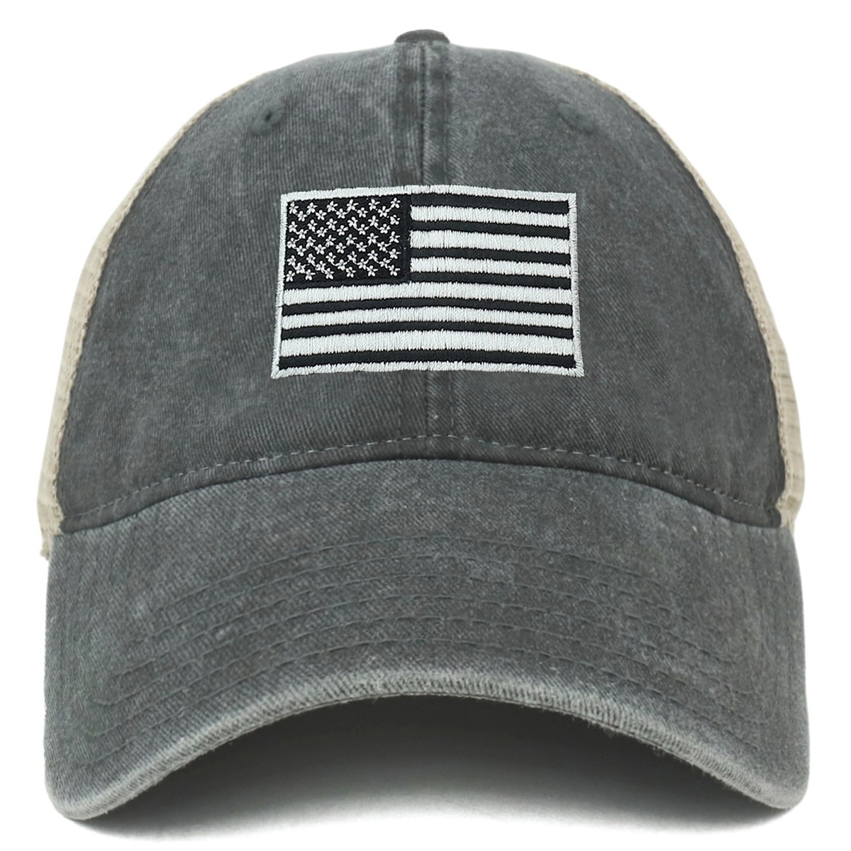 New Era Casquette ajustée drapeau américain 59FIFTY, bleu marine, 56 EU