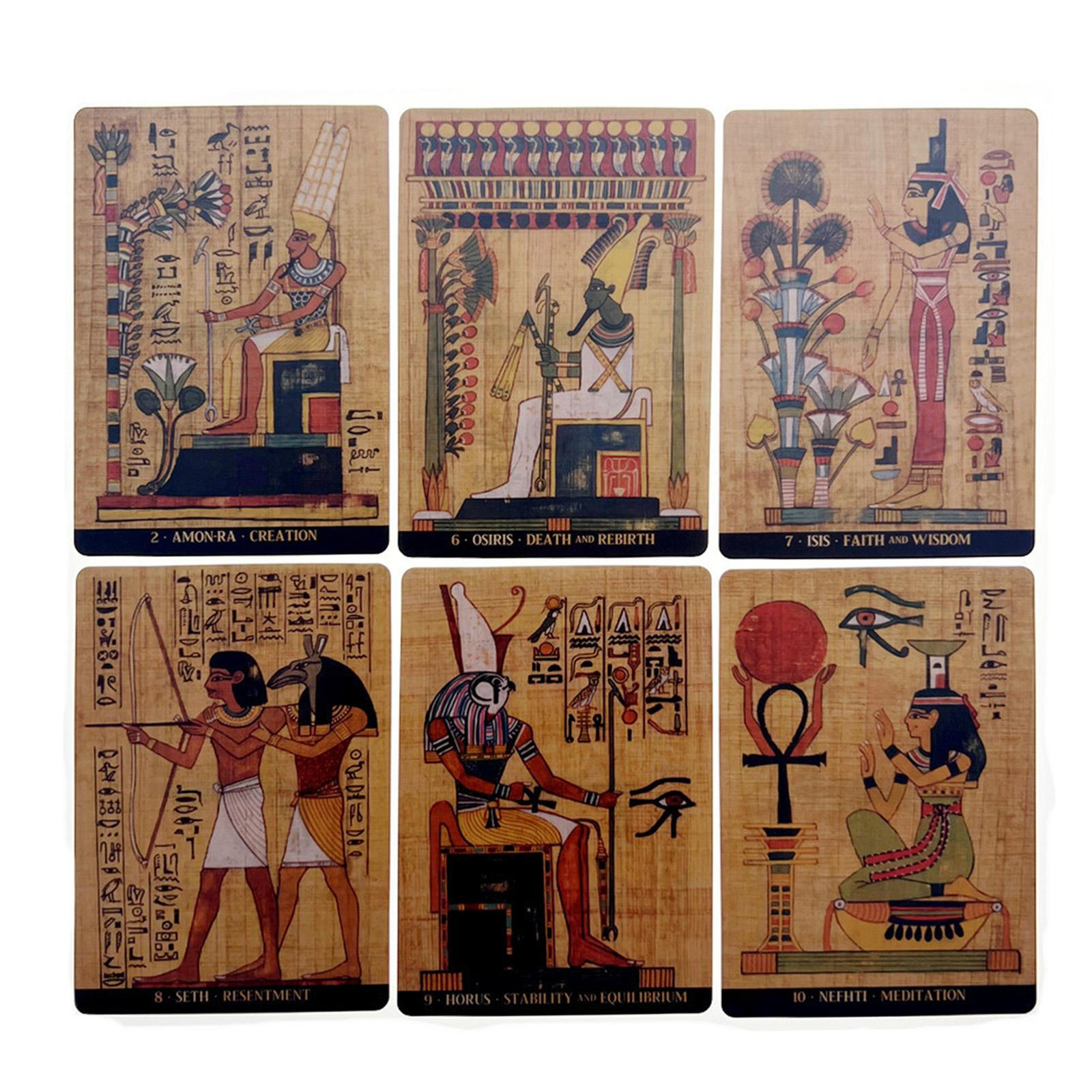 EGYPTIAN GODS ORACLE CARDS  Tarot Card Spirituality Oracle Deck Classical Board 