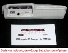 1969 - 1970 Chevrolet Impala Ss Gauge Faces For 125 Scale Amt Kitsplease Read