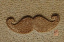 CRAFTOOL - TANDY LEATHER - MINI 2D 3D STAMP 8854 MUSTACHE 8854-00 NEW