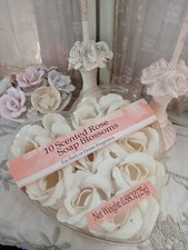 10 Floral Scented Bath Soap  Decor, Rose Petal Flowers, Gift Box