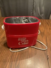 NOSTALGIA ELECTRICS "Things Go Better With Coke" Hot dog and bun toaster.