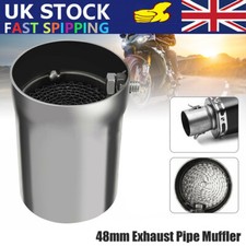 48mm Motorcycle Motorbike Exhaust Muffler Baffle DB Killer Silencer Universal UK