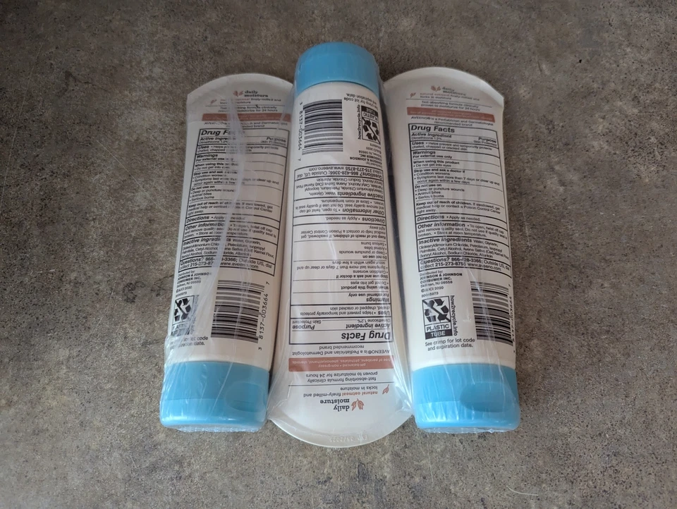 3PK AVEENO BABY DAILY MOISTURE LOTION W/ NATURAL OATMEAL 8OZ FRAGRANCE FREE C4-6 - Image 2 of 4