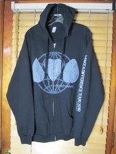 World Vision Max Lucado 2010 Make Difference Tour Men's L Full Zip Black Hoodie