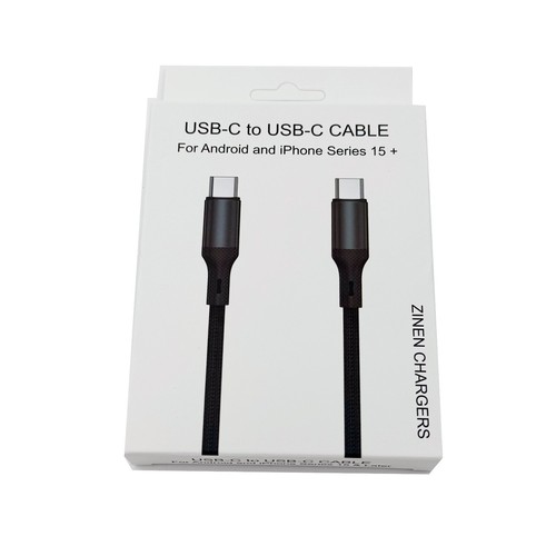 (50 packs) USB Type C to USB-C Android & iPhone Charging Cables 1.5m/5ft 60W - Picture 4 of 5