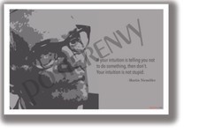 Your intuition is not stupid - Martin Niem ller - NEW Motivational Quote Poster