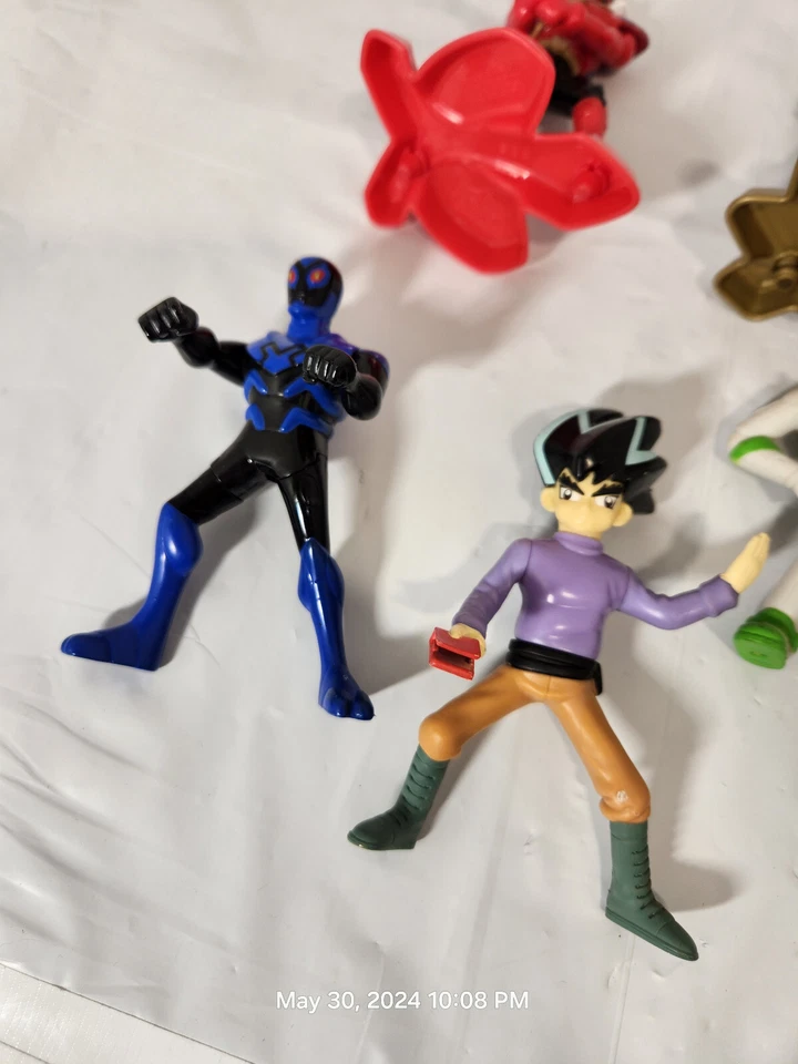 Lote de 10 juguetes figuras de juguete de plástico vintage Power Rangers Super Man Star Trek Foto 4 de 4